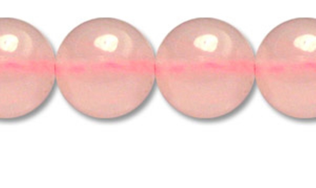 Perle quartz rose Ø 10mm fil longueur de 35 cm P0P03